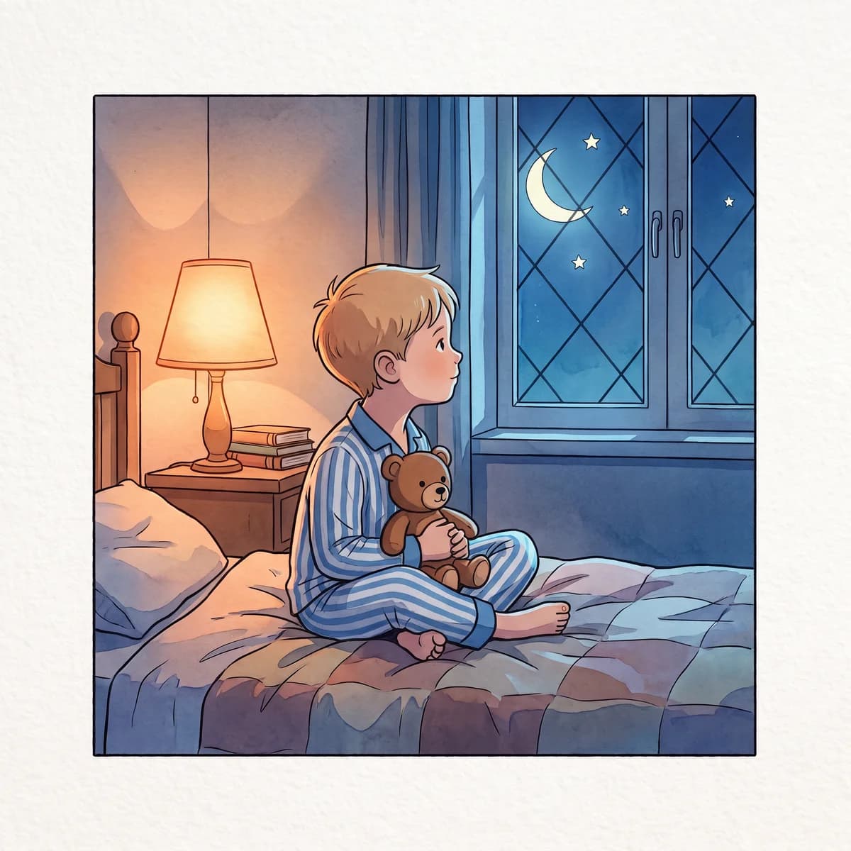 Cel-Shaded Watercolor — a watercolor children's book illustration style