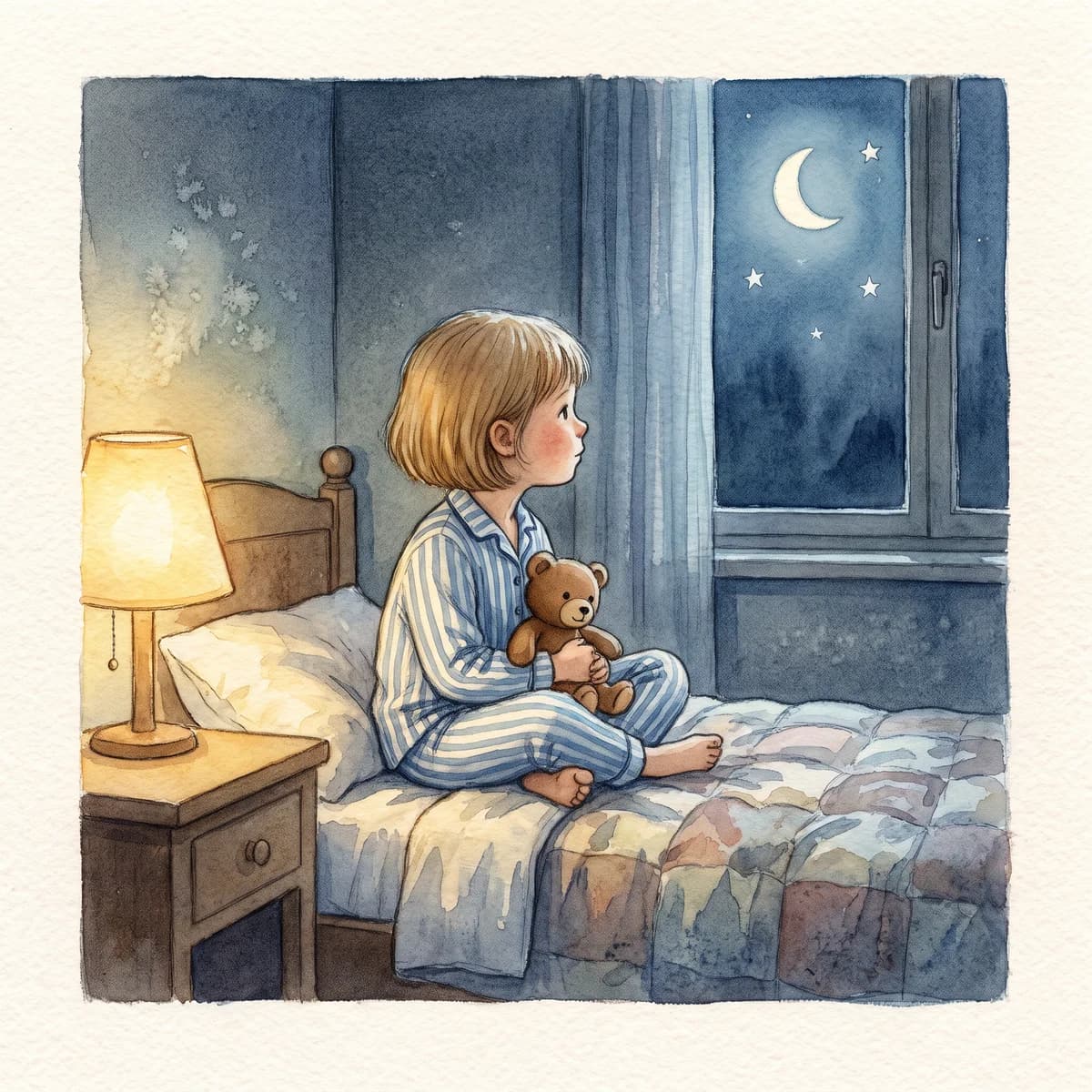 Granulating Texture Watercolor — a watercolor children's book illustration style