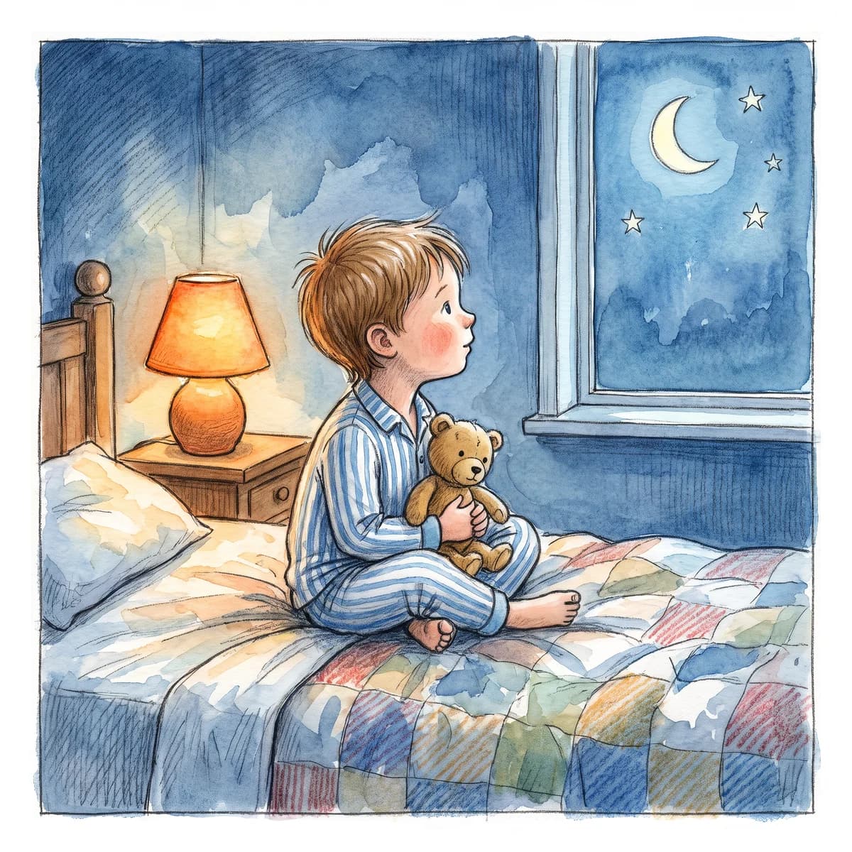 Watercolor & Coloured Pencil — a watercolor children's book illustration style