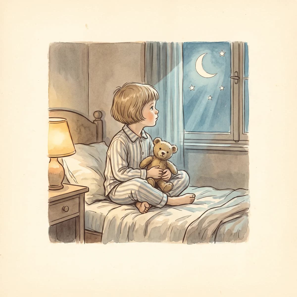 Vintage 1950s Storybook Watercolor — a watercolor children's book illustration style