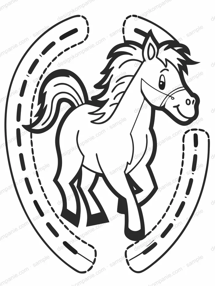 Horse coloring page