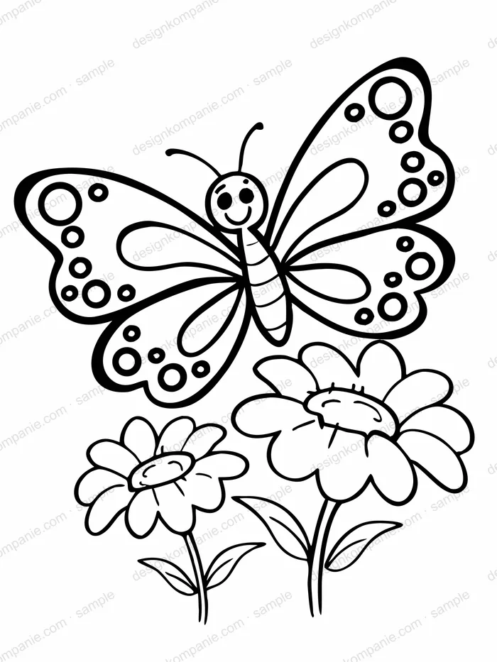 Butterfly coloring page