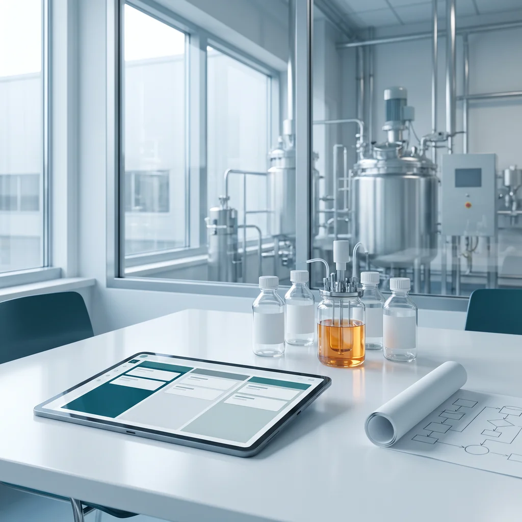 Tech transfer workspace for pharma manufacturing