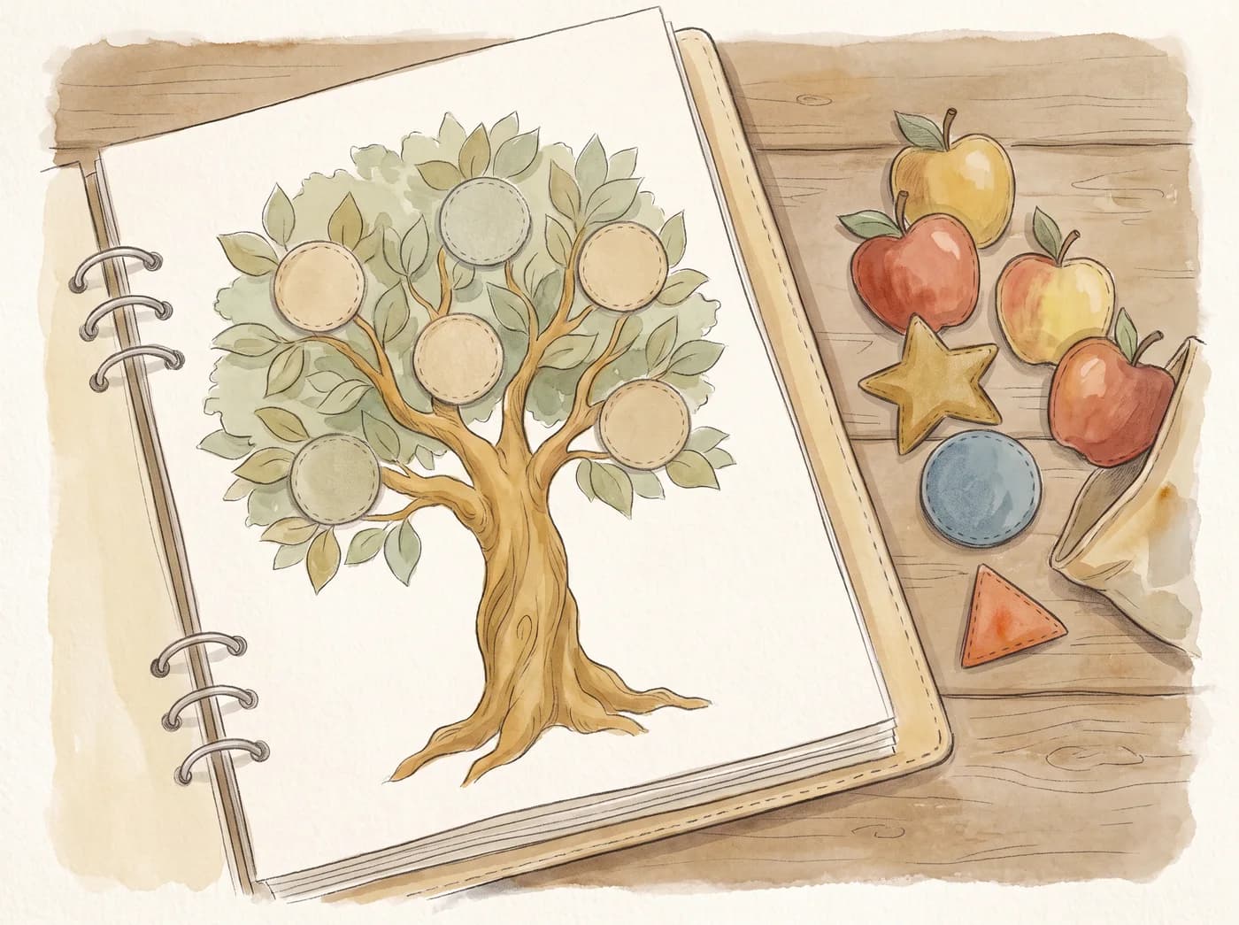 Busy Book Pages, Illustrated to Print