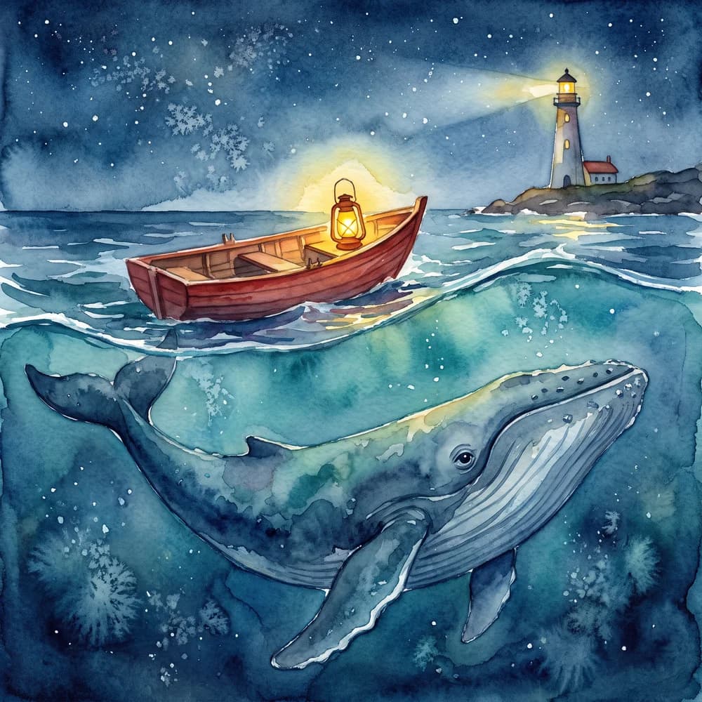 Night watercolour sample illustration