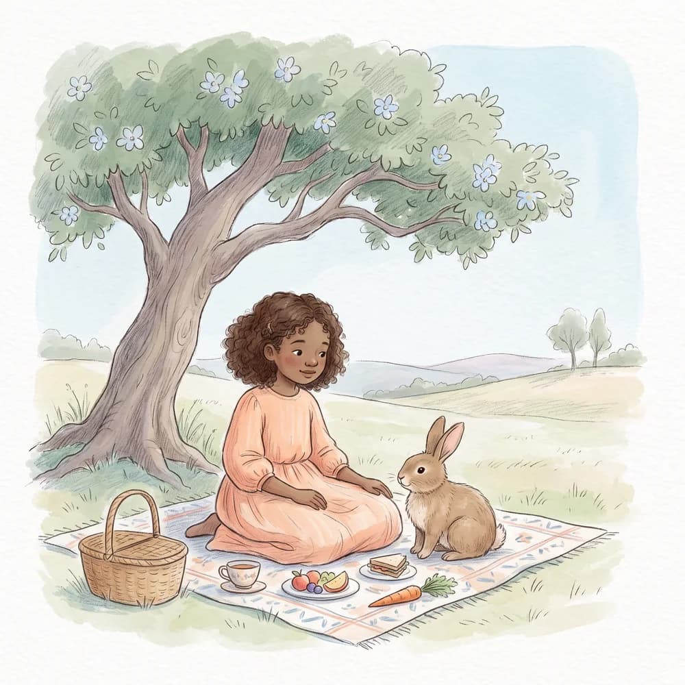 Pencil and wash sample illustration