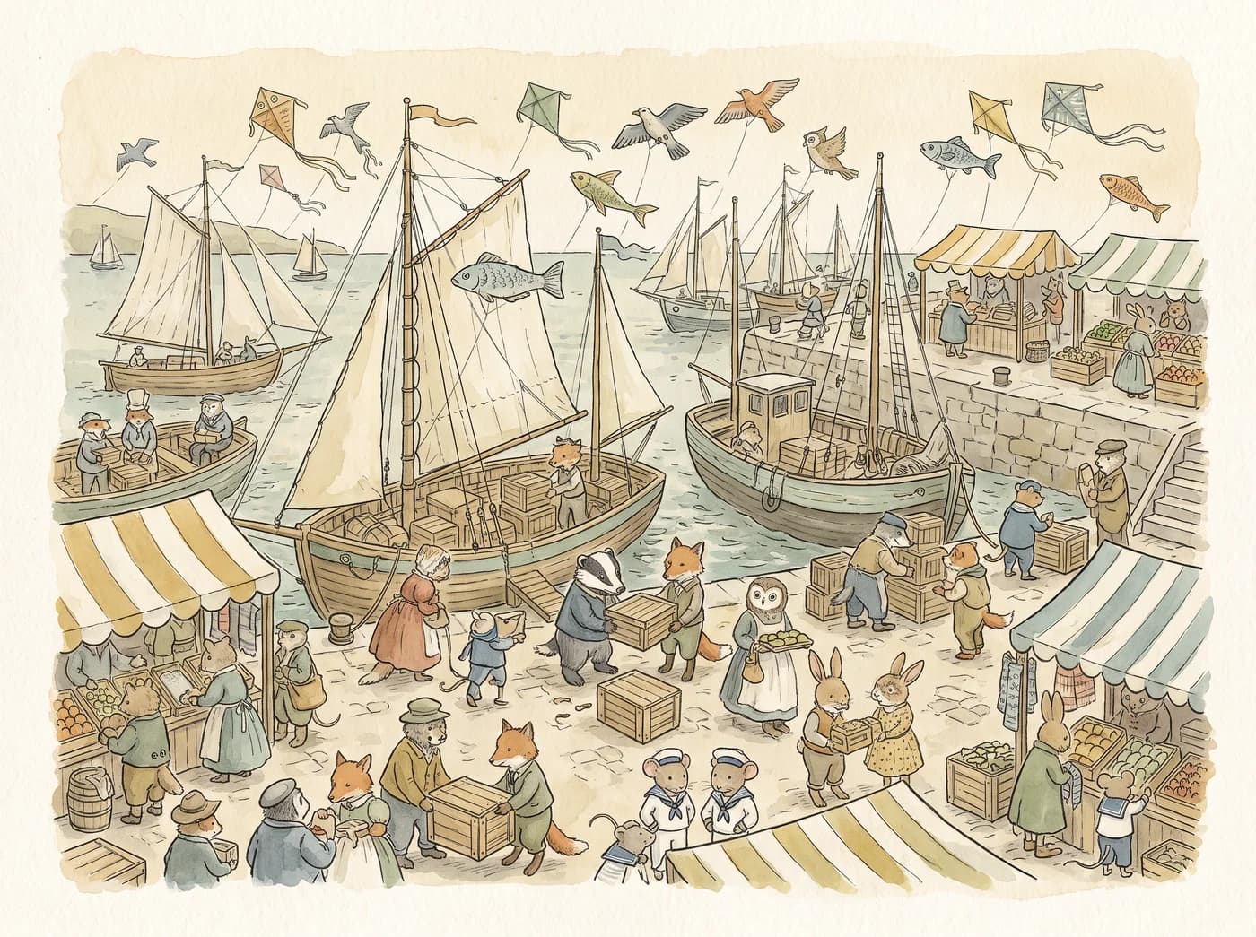 Seek-and-Find Book Illustration