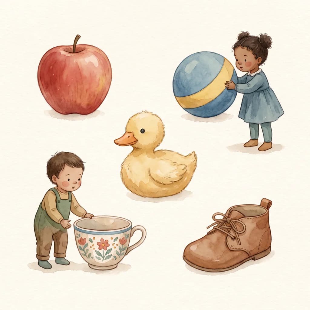 First Words Book Illustration