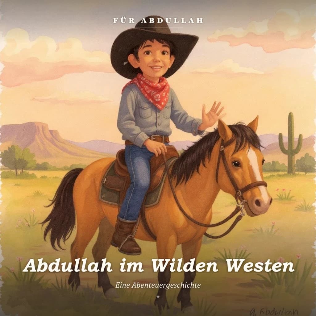 «Abdullah im Wilden Westen» — Beispiel-Cover