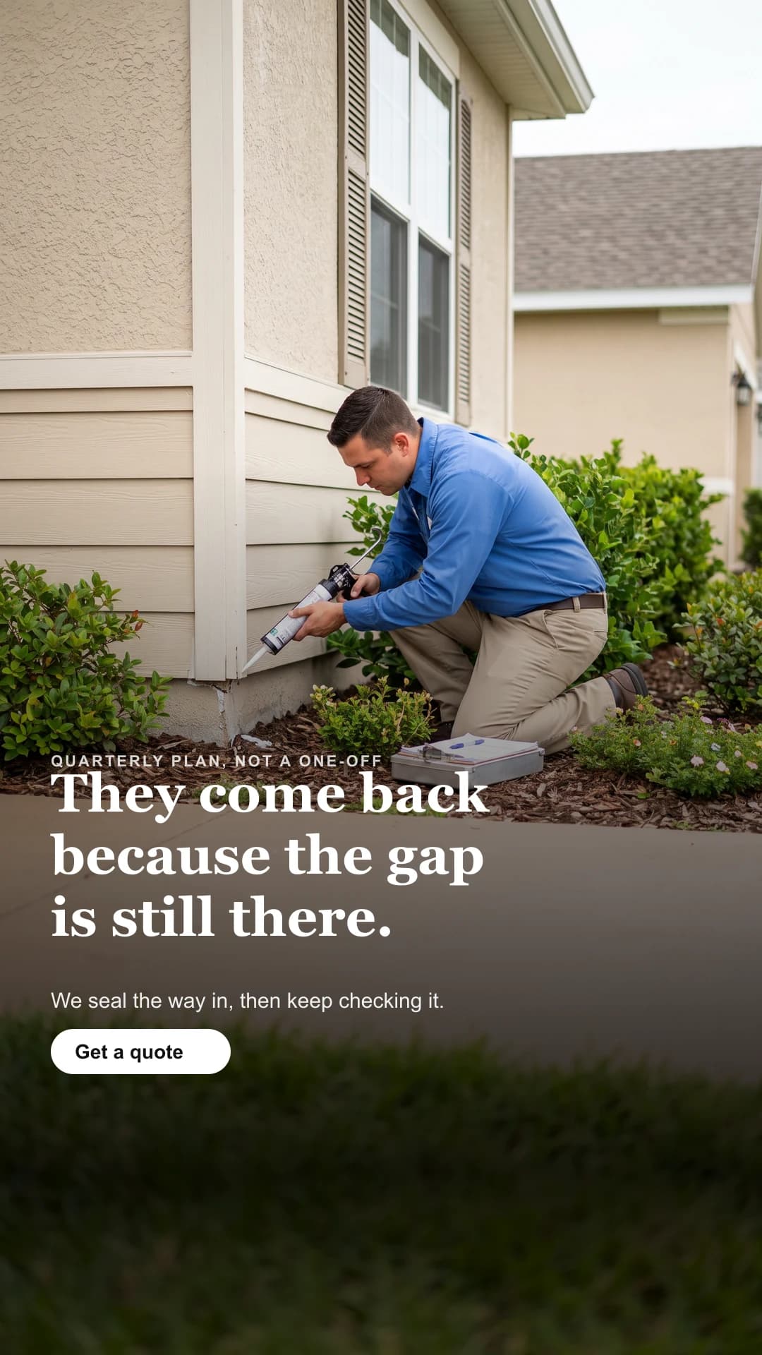Pest control Meta ad, 9:16 Stories